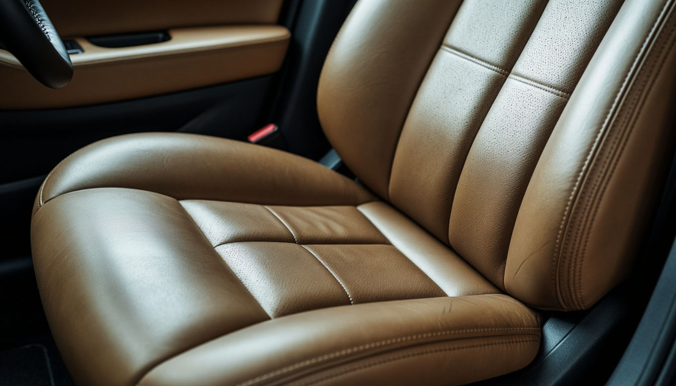 Как убрать заломы на коже сиденья