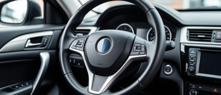 Уход за кожаным рулем автомобиля