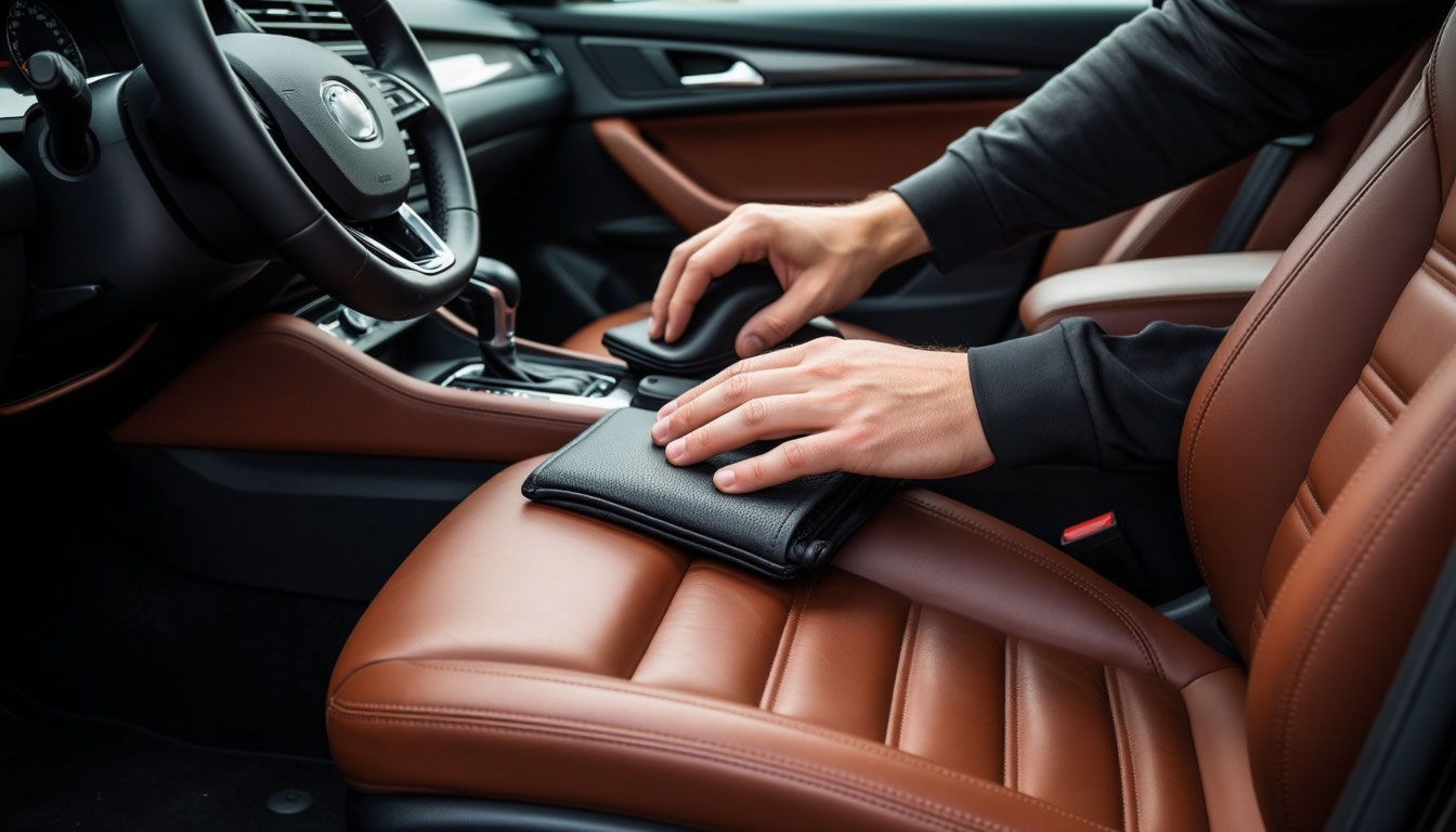 Уход за салоном автомобиля из экокожи